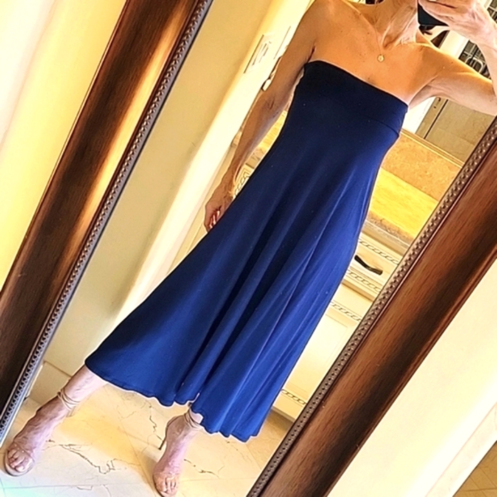 A. Byer Navy Flowy Skirt/Dress, S